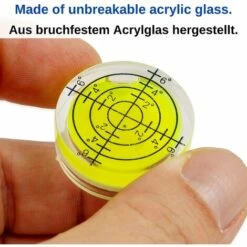 HEGUYEY Wasserwaage, 5 Stück, 32 Mm Durchmesser, Präzisionswasserwaage Mit Luftblase, Mini-Wasserwaage Für Kameras, Camping Und Wohnwagen, Wasserwaage -Angebote Fliesenleger-Werkzeug Store 67496047 3