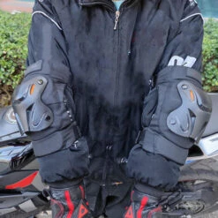 SUPERSELLER Motorrad-Ellbogenschoner 2-teilig, Sturzschutz/Windschutz/Wärme/Beinschutz MP10345 -Angebote Fliesenleger-Werkzeug Store 67664437 3