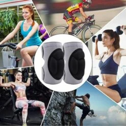 HIASDFLS Knieschützer Für Die Arbeit, Graue Knieschützer Für Den Garten, Rutschfeste Knieschützer Zur Vermeidung Von Kollisionen Für Frauen Und Männer, Multifunktions-Knieschützer Für Die Gartenarbeit -Angebote Fliesenleger-Werkzeug Store 67820598 4