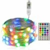 MONLY LED-Lichterketten 20M (49.2FT) 200 LED-Lichterketten Mit Fernbedienung Und Timer USB-betriebene RGB-Silberdraht-Lichterketten Für Partygarten-DIY-Dekoration