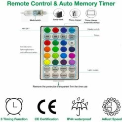 MONLY LED-Lichterketten 20M (49.2FT) 200 LED-Lichterketten Mit Fernbedienung Und Timer USB-betriebene RGB-Silberdraht-Lichterketten Für Partygarten-DIY-Dekoration -Angebote Fliesenleger-Werkzeug Store 67914136 3