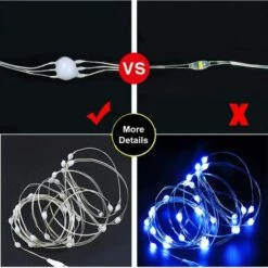 MONLY LED-Lichterketten 20M (49.2FT) 200 LED-Lichterketten Mit Fernbedienung Und Timer USB-betriebene RGB-Silberdraht-Lichterketten Für Partygarten-DIY-Dekoration -Angebote Fliesenleger-Werkzeug Store 67914136 4