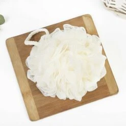 GESCHENKE 5er-Pack Badeschwämme Dusche Luffa-Mesh-Bälle Schwamm 5 Volltonfarben Für Körperwäsche Badezimmer Männer Frauen – 5er-Pack Schrubber-Reinigungs-Luffa-Badezubehör -Angebote Fliesenleger-Werkzeug Store 67916387 3