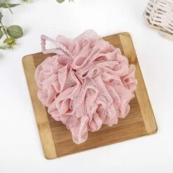 GESCHENKE 5er-Pack Badeschwämme Dusche Luffa-Mesh-Bälle Schwamm 5 Volltonfarben Für Körperwäsche Badezimmer Männer Frauen – 5er-Pack Schrubber-Reinigungs-Luffa-Badezubehör -Angebote Fliesenleger-Werkzeug Store 67916387 4