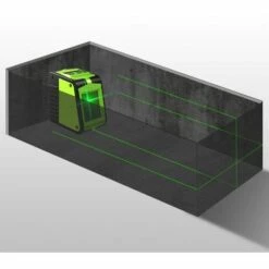 ECHOO Grünes Laser-Wasserwaage, Optisches Quadratisches Kreuz/horizontale/vertikale Laserlinie, IP54, Hartschalenkoffer -Angebote Fliesenleger-Werkzeug Store 67934050 4