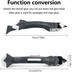 JUNJUN Silikon-Fugenglätter, 3-In-1-Silikon-Fugenentferner, Endbearbeitungswerkzeug, 4-Teiliges Silikon-Dichtungswerkzeug, Für Küchen-Badezimmer-Fliesen -Angebote Fliesenleger-Werkzeug Store 68012450 4