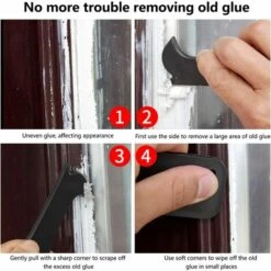 JUNJUN Silikon-Fugenglätter, 3-In-1-Silikon-Fugenentferner, Endbearbeitungswerkzeug, 4-Teiliges Silikon-Dichtungswerkzeug, Für Küchen-Badezimmer-Fliesen -Angebote Fliesenleger-Werkzeug Store 68012450 5