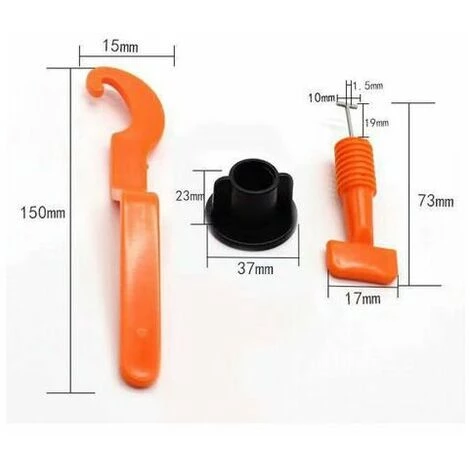 ECHOO 100 Stück T-Lock-Fliesenklemme Mit 2 Minischlüsseln, Nivelliersystem, Bodenfliesen, Wand, Bodenfliesen, Nivellierwerkzeug 4 ECHOO 100 Stück T-Lock-Fliesenklemme Mit 2 Minischlüsseln, Nivelliersystem, Bodenfliesen, Wand, Bodenfliesen, Nivellierwerkzeug – Bild 4