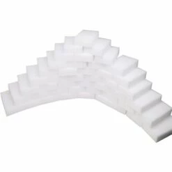 EINEMGELD 50 Stück Schwamm,radierschwamm,der Ideale Reinigungs Schwamm,für Alle Arten Von Schmutz & Verunreinigungen In Küche, Bad, Möbeln,Türen, Computer-Zubehör Geeignet. (10 X 6 X 2cm, Weiß)