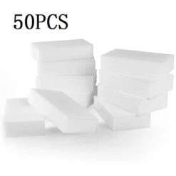 EINEMGELD 50 Stück Schwamm,radierschwamm,der Ideale Reinigungs Schwamm,für Alle Arten Von Schmutz & Verunreinigungen In Küche, Bad, Möbeln,Türen, Computer-Zubehör Geeignet. (10 X 6 X 2cm, Weiß) -Angebote Fliesenleger-Werkzeug Store 68105523 3
