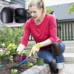 QERSTA Knieschützer Für Die Gartenarbeit Mit Wasserdichten, Weichen, Verstellbaren Riemen, 1 Paar, Schwarz -Angebote Fliesenleger-Werkzeug Store 68112507 5