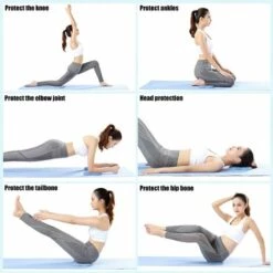 QERSTA 2 Stück Yoga-Knieschoner, Rutschfeste, Verschleißfeste Yoga-Matte Schützt Knie, Ellbogen, Pink -Angebote Fliesenleger-Werkzeug Store 68112532 5