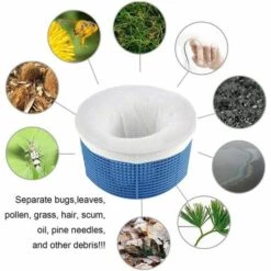 MONLY Skimmer-Socken, Vorfilter-Skimmer, Vorfilter Für Schwimmbecken, Skimmer-Socken, Pool-Skimmer-Socken, Pool-Skimmer (20 Stück) -Angebote Fliesenleger-Werkzeug Store 68148158 5