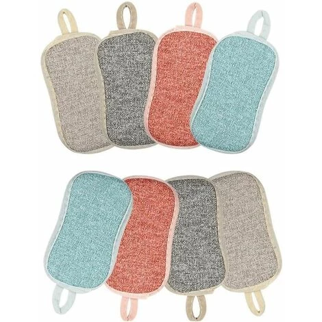 ECHOO Wiederverwendbare Mikrofaser-Scheuerschwämme Doppelschwamm Mikrofaser-Scheuerschwämme Doppelseitige Scheuerschwämme Geruchlos Wiederverwendbare Doppel-Scheuerschwämme Doppelseitige Scheuerschwämme (8 Stück) 1 ECHOO Wiederverwendbare Mikrofaser-Scheuerschwämme Doppelschwamm Mikrofaser-Scheuerschwämme Doppelseitige Scheuerschwämme Geruchlos Wiederverwendbare Doppel-Scheuerschwämme Doppelseitige Scheuerschwämme (8 Stück)