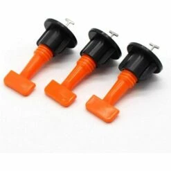 MONLY 50 Stück Bodenfliesen Nivelliersystem Nivellierer Kunststoff Verstellbarer Clip Locator Abstandshalter Klemmkeile Handwerkzeug -Angebote Fliesenleger-Werkzeug Store 68292034 4