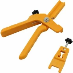 MONLY Verstellbare Nivellierklemme, Nylon-Fliesenklemme, Fliesen-Nivellierungssystem, Keramikfliese, Messwerkzeug Für Die Installation, Fliesenverlegung, Setzwerkzeug (Gelb).