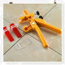 MONLY Verstellbare Nivellierklemme, Nylon-Fliesenklemme, Fliesen-Nivellierungssystem, Keramikfliese, Messwerkzeug Für Die Installation, Fliesenverlegung, Setzwerkzeug (Gelb). -Angebote Fliesenleger-Werkzeug Store 68293701 3