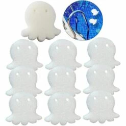 MONLY Ölabsorbierender Schwamm Für Whirlpools Ölschwamm Schwimmbäder Ölabsorbierender Schwamm Schaumschwamm Absorbierender Schaum Jacuzzi Pool Und Spa Schwamm Schaber (9 Stück, Weiß)