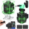 ASUPERMALL Multifunktionaler 16-Linien-Laser-Level 3 ° Selbstnivellierende Maschine, Wiederaufladbares Lithium-Batterie-Nivellierwerkzeug Mit Omnidirektionalem Bodenwandaufkleber Mit Wasserwaage, Heimwerker-Werkzeugset