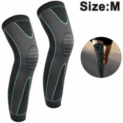 FVBJD Lange Knieschoner Für Damen Und Herren, Unterstützung Für Laufen, Basketball, Radfahren, Sport Gewichtheben, Gelenkschmerzlinderung, Meniskusriss,2 Packung