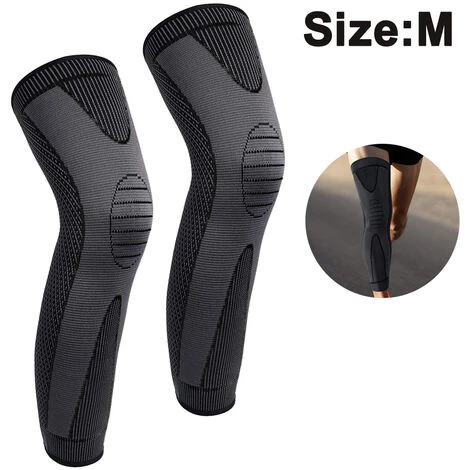 FVBJD Lange Knieschoner Für Damen Und Herren, Unterstützung Für Laufen, Basketball, Radfahren, Sport Gewichtheben, Gelenkschmerzlinderung, Meniskusriss,2 Packung 1 FVBJD Lange Knieschoner Für Damen Und Herren, Unterstützung Für Laufen, Basketball, Radfahren, Sport Gewichtheben, Gelenkschmerzlinderung, Meniskusriss,2 Packung