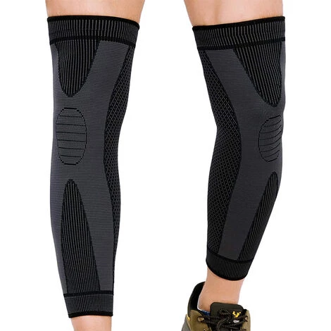 FVBJD Lange Knieschoner Für Damen Und Herren, Unterstützung Für Laufen, Basketball, Radfahren, Sport Gewichtheben, Gelenkschmerzlinderung, Meniskusriss,2 Packung 2 FVBJD Lange Knieschoner Für Damen Und Herren, Unterstützung Für Laufen, Basketball, Radfahren, Sport Gewichtheben, Gelenkschmerzlinderung, Meniskusriss,2 Packung – Bild 2