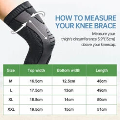 FVBJD Lange Knieschoner Für Damen Und Herren, Unterstützung Für Laufen, Basketball, Radfahren, Sport Gewichtheben, Gelenkschmerzlinderung, Meniskusriss,2 Packung -Angebote Fliesenleger-Werkzeug Store 68298965 5