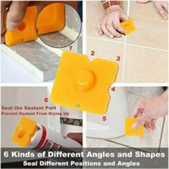 ECHOO 36-teiliges Silikon-Dichtungswerkzeug-Set, Dichtungs-Endbearbeitungswerkzeug, Ersatzkartuschen, Dichtungsdüsen -Angebote Fliesenleger-Werkzeug Store 68593071 4