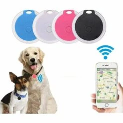 MONLY GPS-Hundetracker, Anti-Verlust-Halsband, GPS-Katzen-Ortungsgerät Mit Alarm Für Haustiere, Hunde, Fahrzeuge, Kinder, ältere Menschen, Mini-SOS-GPS-Navigationsverfolgung Im Freien. (Schwarz)