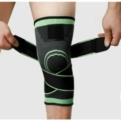 ILOVEMILAN Knieschützer Kompression Sport Herren Knie Basketball Meniskusschutz Gelenkschützer Damen Beinschützer Knie Laufen Fitness Schützer, Grün, L -Angebote Fliesenleger-Werkzeug Store 68753855 5