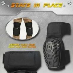 ECHOO Professionelle Arbeitsknieschützer Mit Strapazierfähiger PVC-Schale Und Verstellbarem Klettverschluss, Die Sich Hervorragend Zum Arbeiten, Gärtnern, Wischen Und Reinigen Eignen -Angebote Fliesenleger-Werkzeug Store 68757390 3