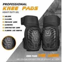 ECHOO Professionelle Arbeitsknieschützer Mit Strapazierfähiger PVC-Schale Und Verstellbarem Klettverschluss, Die Sich Hervorragend Zum Arbeiten, Gärtnern, Wischen Und Reinigen Eignen -Angebote Fliesenleger-Werkzeug Store 68757390 4