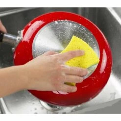 MONLY 12 Stück Strapazierfähiger Zellulose-Scheuerschwamm, Doppelseitiger Küchen-Spülschwamm, -Angebote Fliesenleger-Werkzeug Store 68760251 3