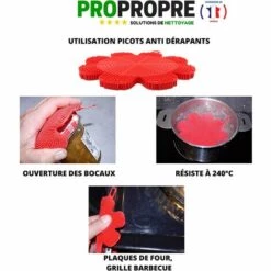 GESCHENKE 3 Stück Spülmaschinen-Silikonschwamm – Induktionsherd-Wunderschwamm, Waschbarer 3-in-1-Mehrzweckschwamm, Rot -Angebote Fliesenleger-Werkzeug Store 68954350 5