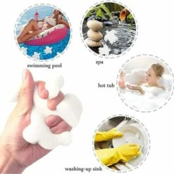 GESCHENKE 12 Stück ölabsorbierende Reinigungsschwämme Schaumschwämme Für Whirlpools Waschbare Und Wiederverwendbare Schwämme Für Whirlpools (weiß) -Angebote Fliesenleger-Werkzeug Store 68955159 5