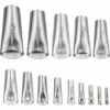 LONGZIMING 14-teiliges Set Dichtungsdüse, Edelstahl-Dichtungsdüse, Dichtungsdüsen-Applikator-Finisher-Dichtungsdüse Für Küche, Badezimmer, Fensterfliesen
