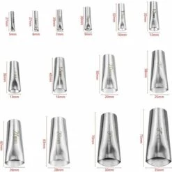 LONGZIMING 14-teiliges Set Dichtungsdüse, Edelstahl-Dichtungsdüse, Dichtungsdüsen-Applikator-Finisher-Dichtungsdüse Für Küche, Badezimmer, Fensterfliesen -Angebote Fliesenleger-Werkzeug Store 68970986 2