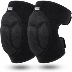 LONGZIMING Einstellbare Anti-Kollisionsschutz-Knieschützer Dicker Schwamm-Knieschoner Sport Rutschfeste Knieorthese Für Mountainbiken, Gartenarbeit, Joggen, Arbeit