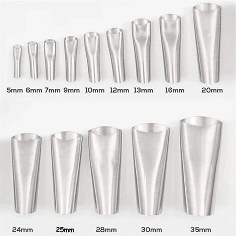 LONGZIMING Edelstahl-Klebedüse, 14 Stück Dichtungsdüse, Wiederverwendbar, Für Küche, Bad, Fenster, Fliesen Oder Ziegel, Silber 3 LONGZIMING Edelstahl-Klebedüse, 14 Stück Dichtungsdüse, Wiederverwendbar, Für Küche, Bad, Fenster, Fliesen Oder Ziegel, Silber – Bild 3