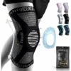 LONGZIMING Professionelle Knieorthese Für Männer Und Frauen Mit Patella-Gel-Pads Und Seitenstabilisatoren, Medizinische Knieorthesen Für Laufen, Meniskusrisse, Arthritis